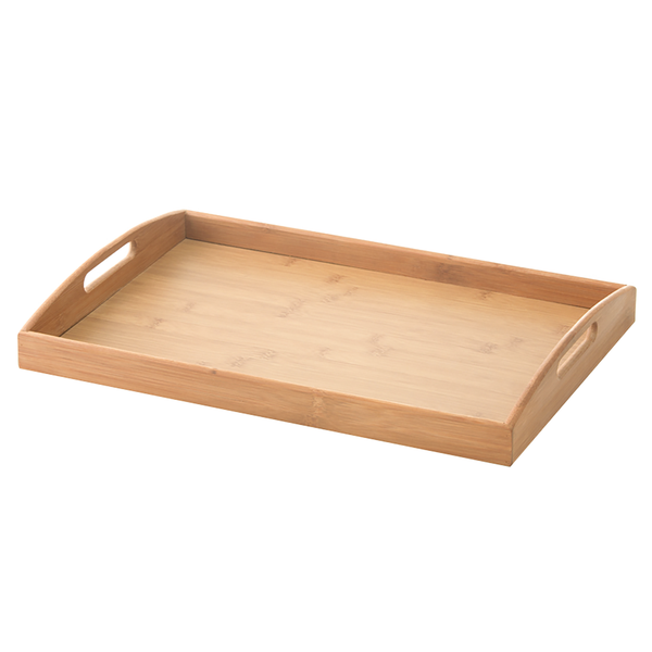 Serviertablett Ivanne - Bambus - natur - 44 x 30 x 5,5