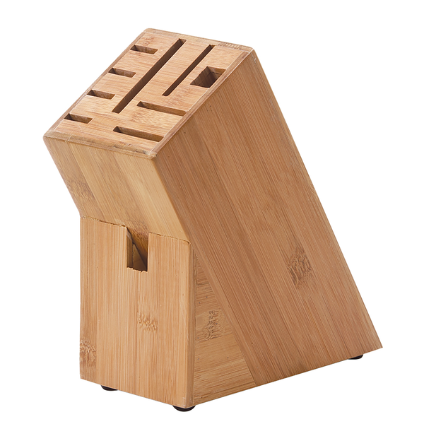 Messerblock Sanarica - Bambus - natur - 22 x 9 x 22
