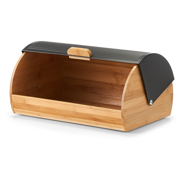 Brotkasten Bayard - Bambus - schwarz - 39 x 27 x 19 - Schwarz