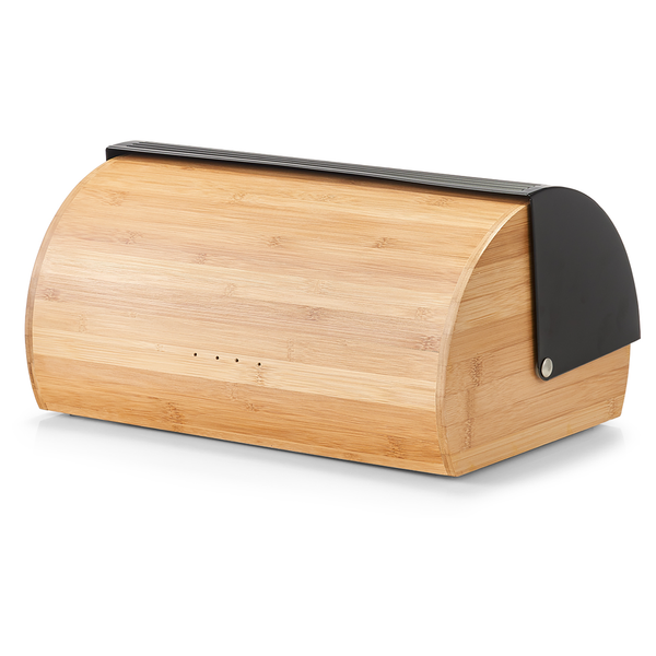 Brotkasten Bayard - Bambus - schwarz - 39 x 27 x 19 - Schwarz