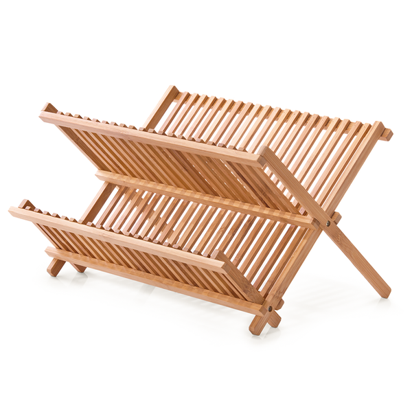 Tellerabtropfständer Karise - Bambus - natur - 42 x 35 x 25