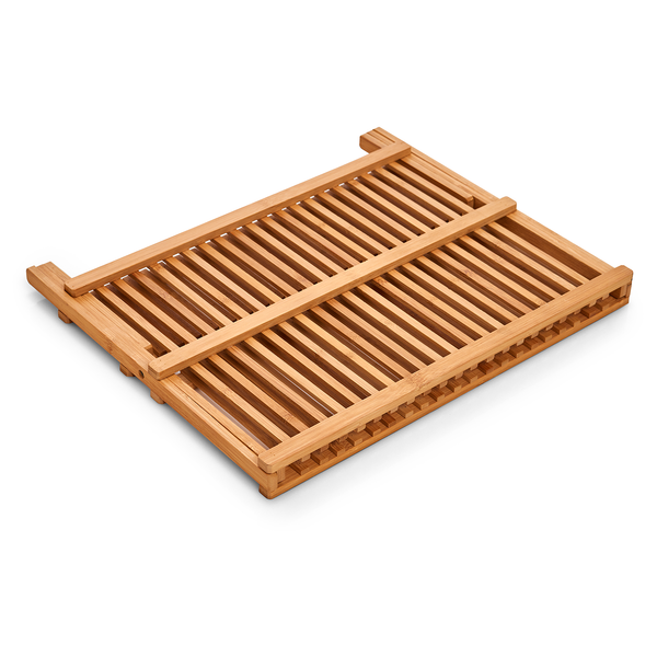 Tellerabtropfständer Karise - Bambus - natur - 42 x 35 x 25