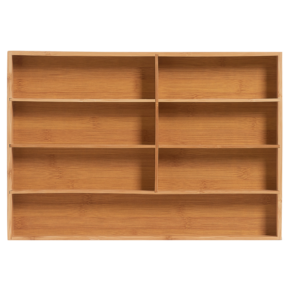 Besteckkasten Damia - Bambus - natur - 44 x 30,6 x 4,3