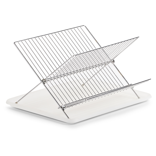 Geschirrabtropfständer Cloe - Metall - silber - 43 x 32 x 24