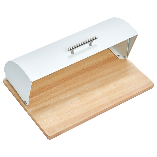 Brotkasten Turi - Metall - weiß - 39 x 28 x 16,3