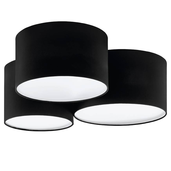 Deckenleuchte Pastore I - Leinen / Stahl - 3-flammig