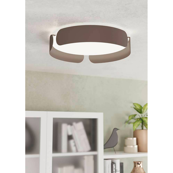 LED-Deckenleuchte Valcasotto VI - Polycarbonat / Stahl - 1-flammig
