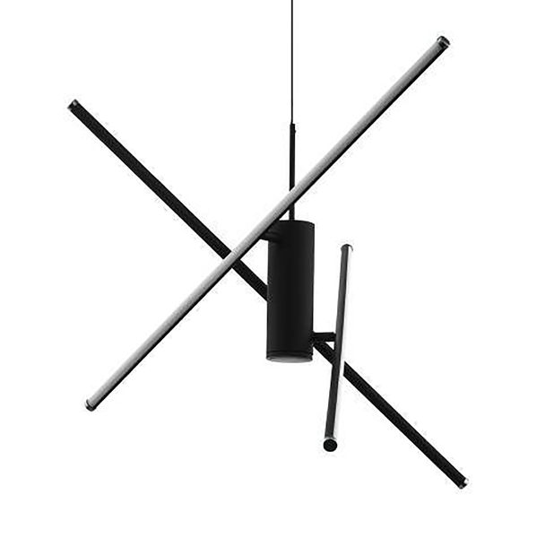 LED-Pendelleuchte Salitre - Polycarbonat / Aluminium - 1-flammig