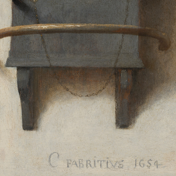 Leinwandbild Der Stieglitz - Leinwand / MDF - Mehrfarbig