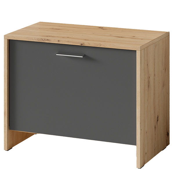 Garderobenbank Edgeworth - Eiche Artisan Dekor / Anthrazit