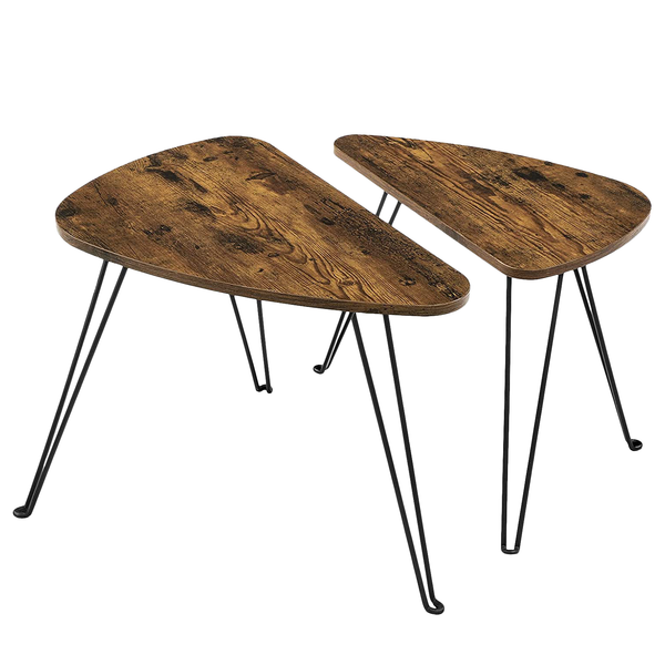 Couchtisch Surville (2-teilig) - Braun / Schwarz