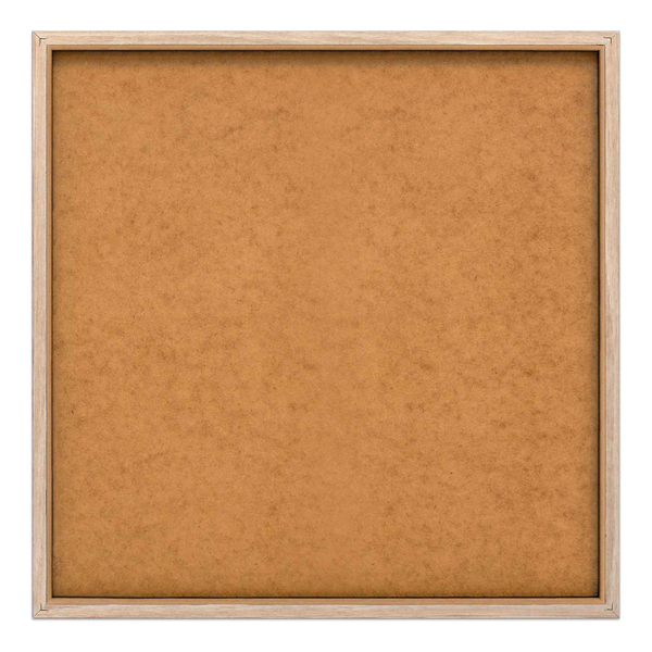 Gerahmtes Bild Strand Gras Meer - Print in Holzrahmen - Beige