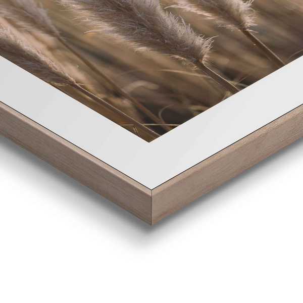 Wandbilder Set Natur (2-tlg.) - Print in Holzrahmen - Beige