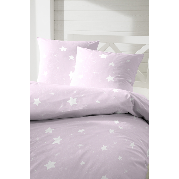 Biber Bettwäsche Sternchen - Biber - Pink