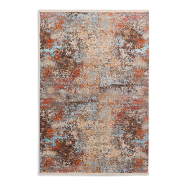 Kurzflorteppich Mystik IX - Polyester - Mehrfarbig - 70 x 140 cm