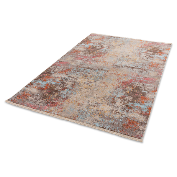 Kurzflorteppich Mystik IX - Polyester - Mehrfarbig - 70 x 140 cm