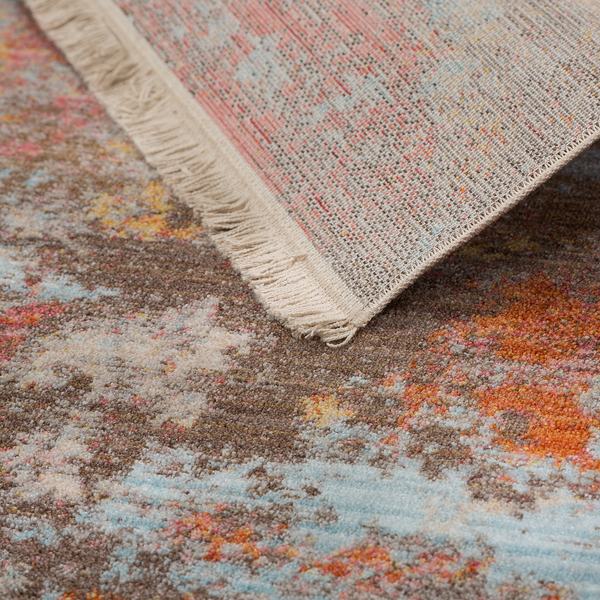 Kurzflorteppich Mystik IX - Polyester - Mehrfarbig - 70 x 140 cm