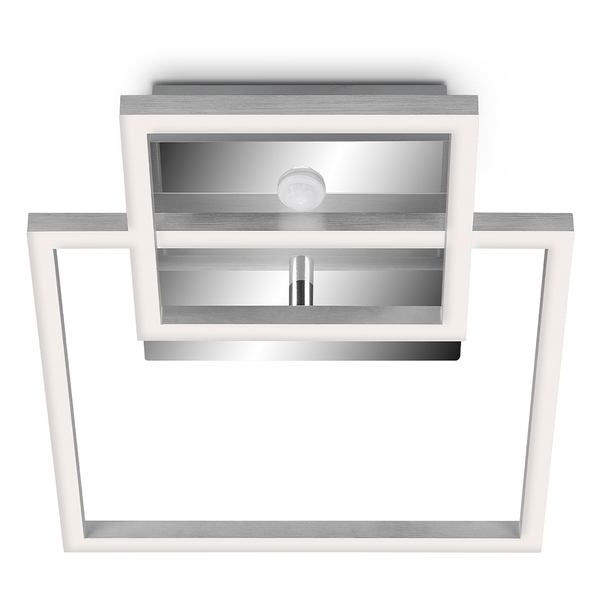 Deckenleuchte Frame II - Polycarbonat / Eisen - 1-flammig