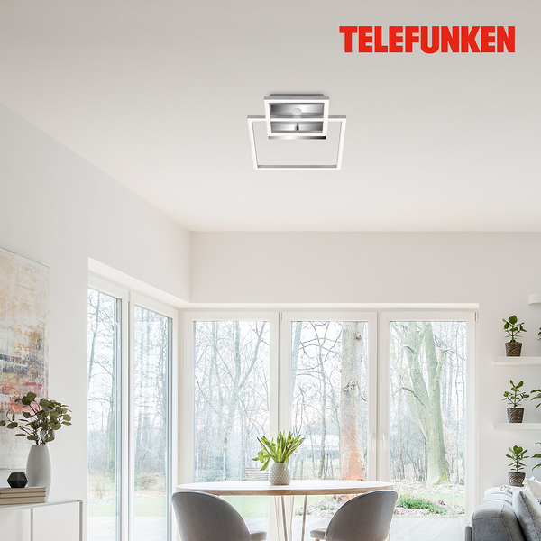 Deckenleuchte Frame II - Polycarbonat / Eisen - 1-flammig