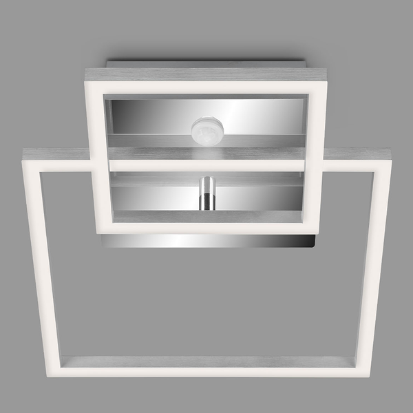 Deckenleuchte Frame II - Polycarbonat / Eisen - 1-flammig