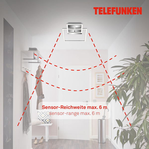 Deckenleuchte Frame II - Polycarbonat / Eisen - 1-flammig