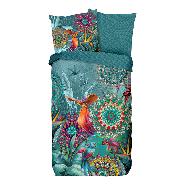 Bettwäsche Lovise - Baumwolle - Multi - 135 x 200 cm + Kissen 80 x 80 cm