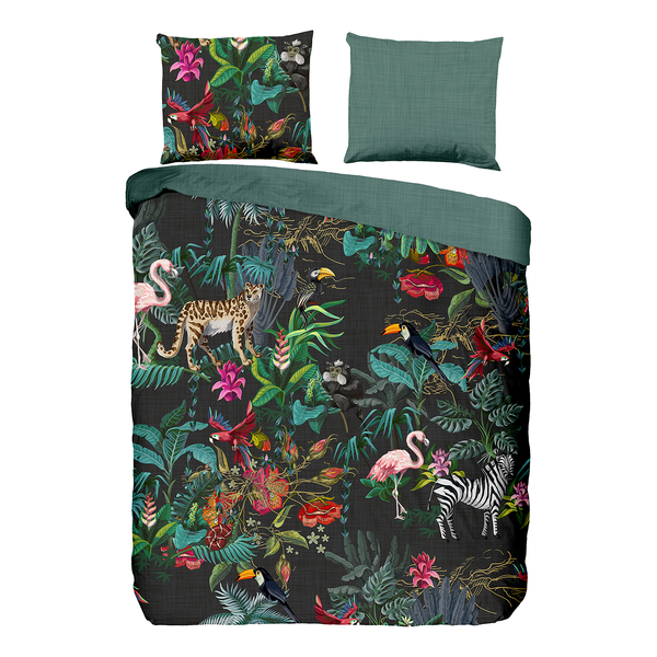 Bettwäsche Funky - Baumwolle - Multi - 240 x 200/220 cm + 2 Kissen 70 x 60 cm