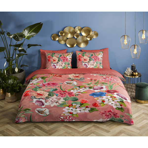 Bettwäsche Amalia - Organic Baumwolle Satin - Grün - 240 x 200/220 cm + 2 Kissen 70 x 60 cm