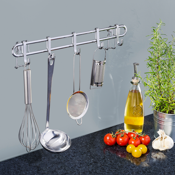 Vacuum-Loc Hakenleiste Style - Stahl - Silber - Breite: 40 cm