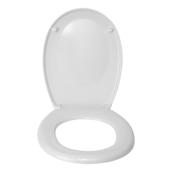 WC-Sitz Bergamo - Edelstahl - Weiß