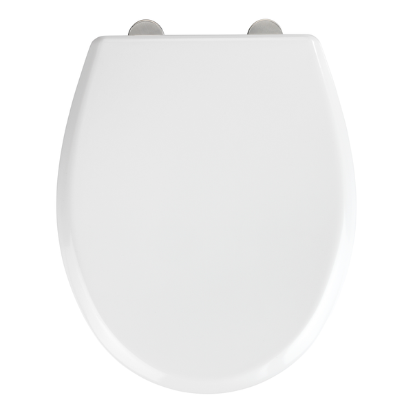 WC-Sitz Gubbio - Edelstahl - Weiß
