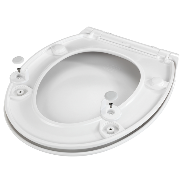 WC-Sitz Gubbio - Edelstahl - Weiß