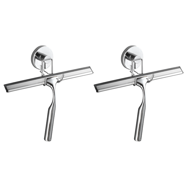 Vacuum-Loc Duschabzieher (2er Set) - Stahl - Chrom