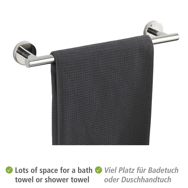 Badetuchstange Bosio - Edelstahl - Silber