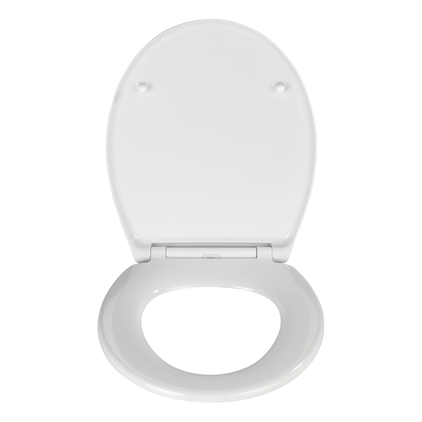 Premium WC-Sitz Samos - Edelstahl - Weiß