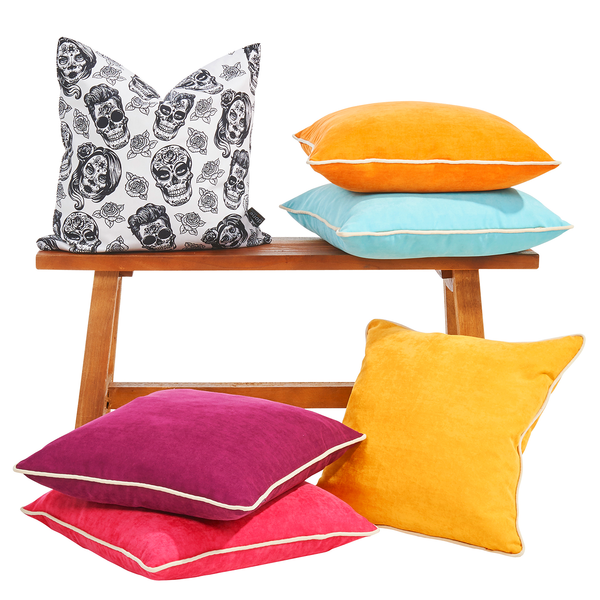 Kisssenhülle Joy - Samt - Beere - 45 x 45 cm