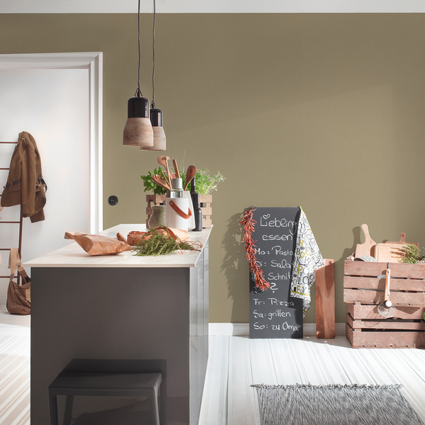 Vliestapete Floral Impression III - Vlies - Nougat