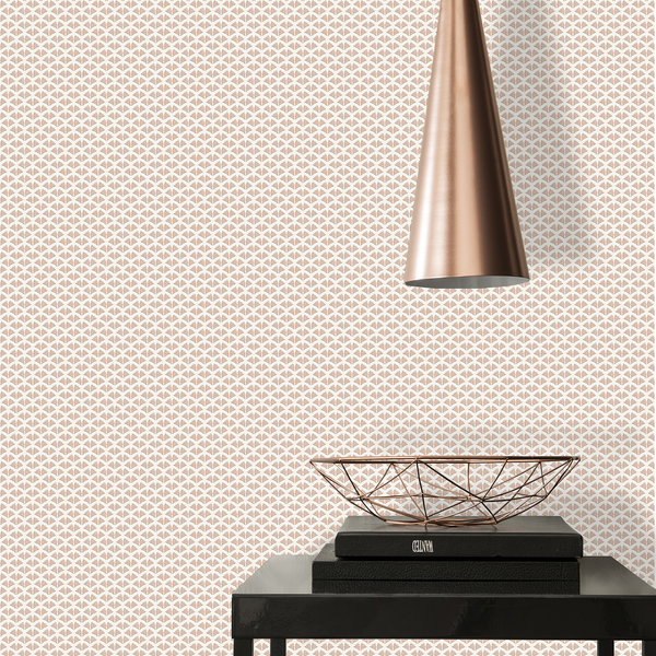 Vliestapete Art Deco II - Vlies - Rosa