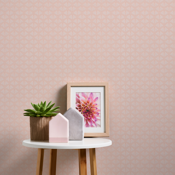 Vliestapete Art Deco I - Vlies - Rosa