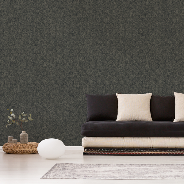 Vliestapete Orientalisch - Vlies - Grau