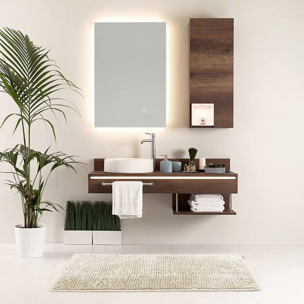 Badematte-Set Ati (2-teilig) - Polyester - Beige