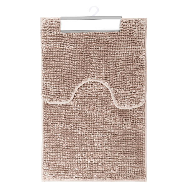 Badematte-Set Ati (2-teilig) - Polyester - Altrosa
