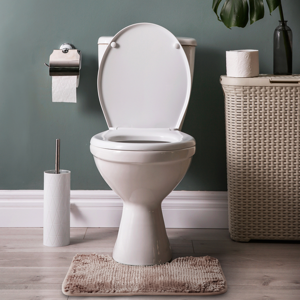 Badematte-Set Ati (2-teilig) - Polyester - Altrosa