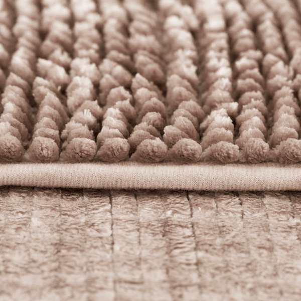 Badematte-Set Ati (2-teilig) - Polyester - Altrosa