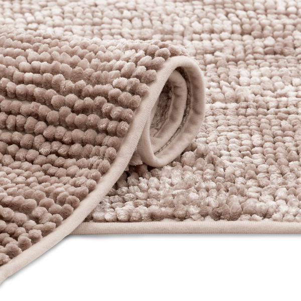 Badematte-Set Ati (2-teilig) - Polyester - Altrosa