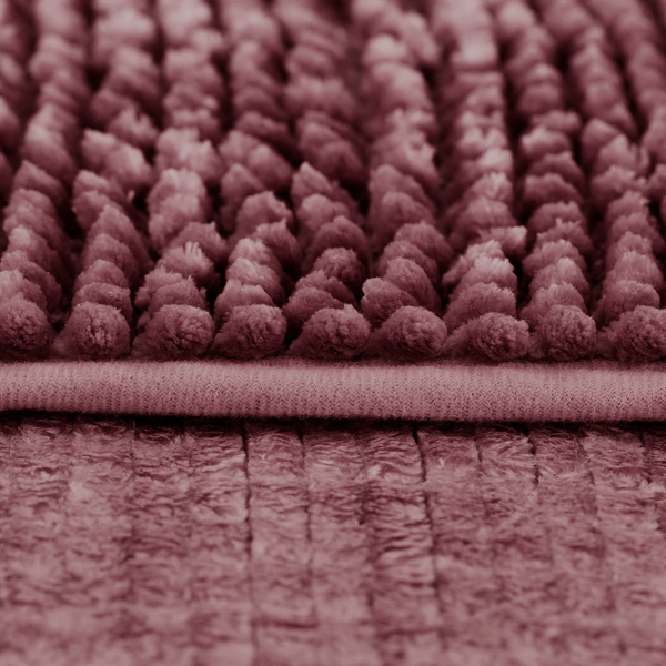 Badematte Ati - Polyester - Mauve - 60 x 90 cm