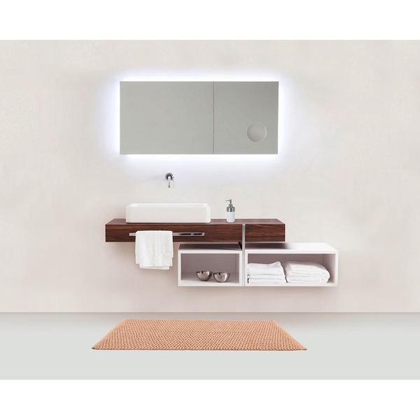 Badteppich Mona - Baumwolle - Beige