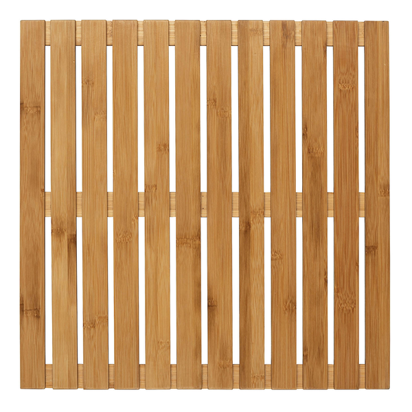 In-/ Outdoor Baderost Flesk - Bambus, lackiert - Natur - 50 x 50 cm
