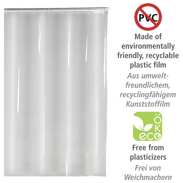 Duschvorhang Salda - Polyethylen-Vinylacetat - Transparent