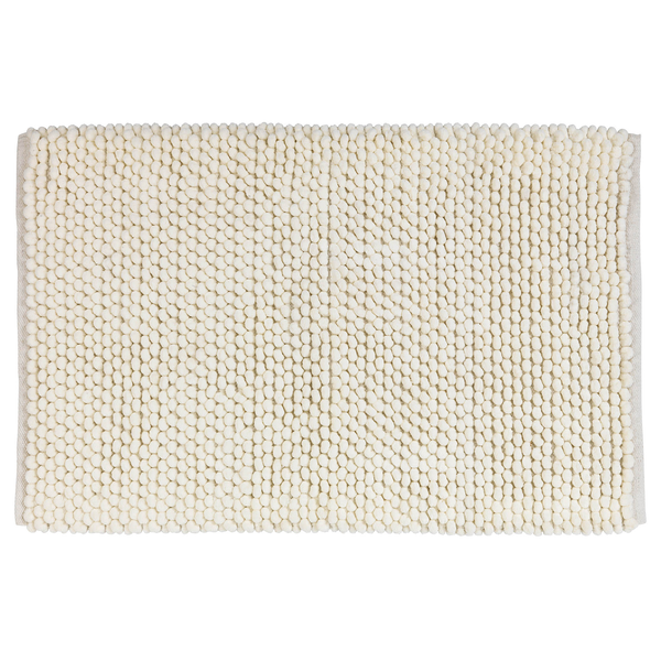 Badteppich Urdu - Baumwolle / Polyester - Beige